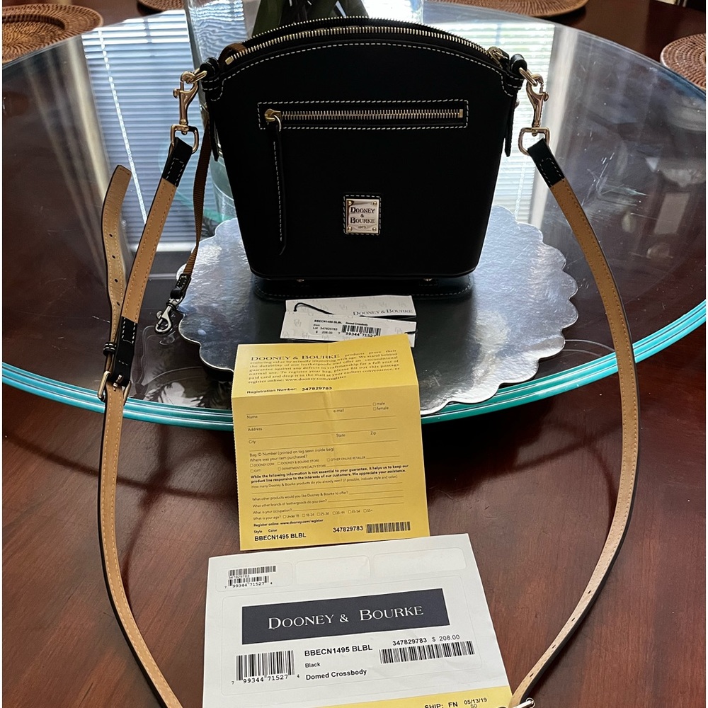 Dooney & Bourke pebble grain leather Beacon Domed Crossbody
